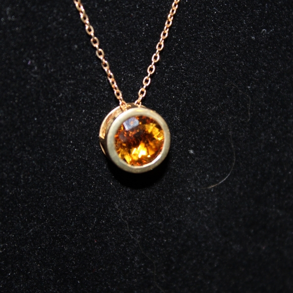 Brand new necklace gold-plated and citrine - Picture 3 of 6